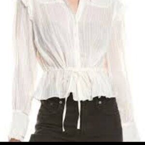 NWT Free People Solid Daybreak Blouse L